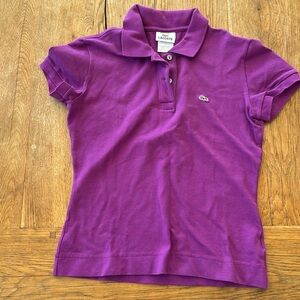 💜 purple kid’s Lacoste polo shirt